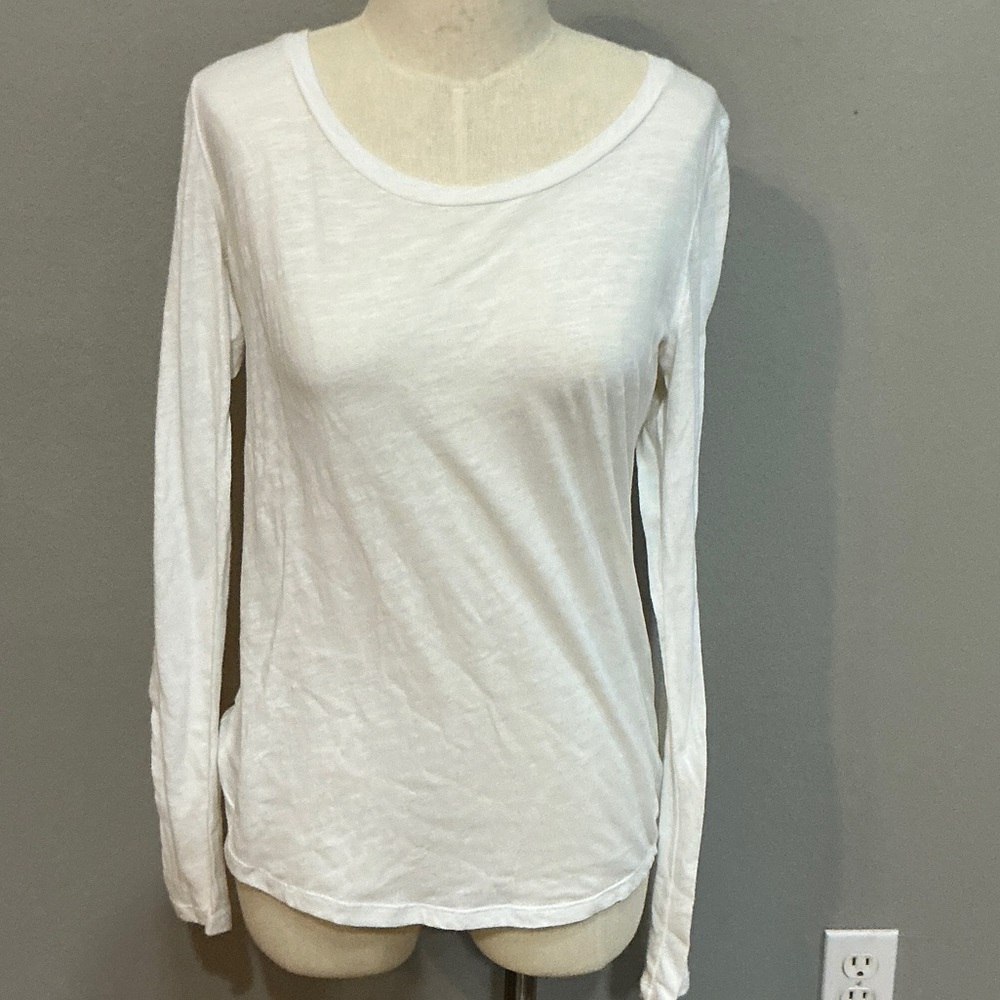 PINK Victoria's Secret White Long Sleeve Tee